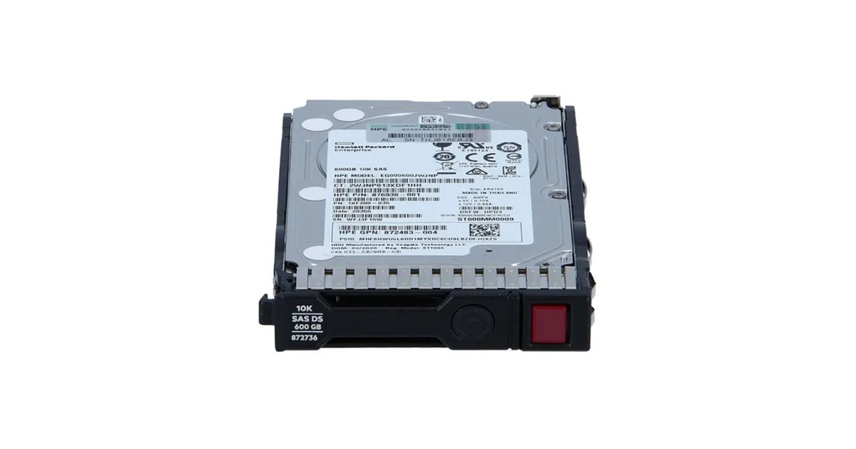 HPE 872477-B21 600GB SAS 10K SFF SC DS Hard Drive