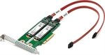 HPE 878783-B21 - PCIe Adapter, Storage Adapter, M.2 SATA, 6Gbs, HHHL