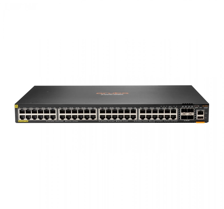 HPE Aruba 6200F Switch JL728A 48 Ports 176 Gbps front view