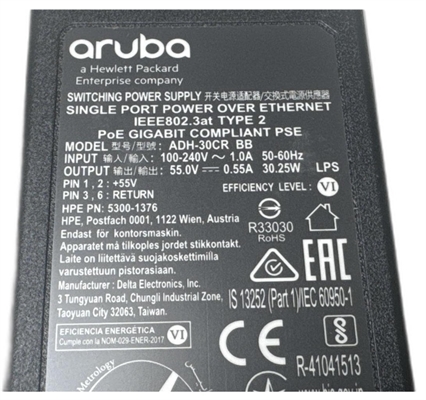 hpe-aruba-ap-poe-atsr-inyector-midspan-1-puerto-smart-rate Top View