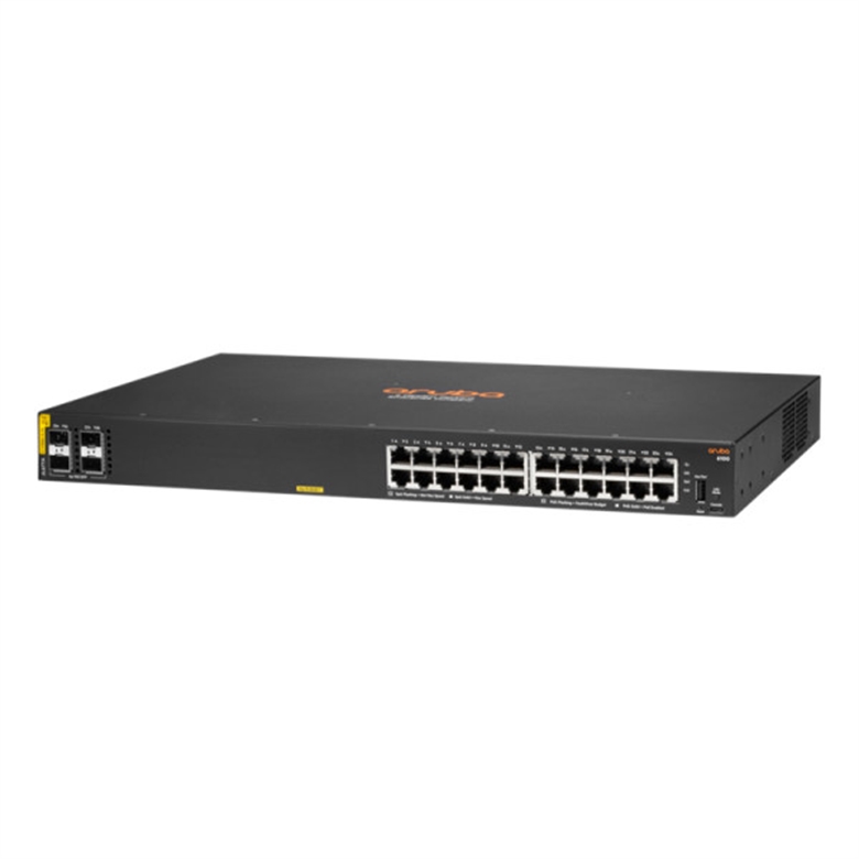 HPE Aruba CX 6100 Switch JL677A 24 Ports 128 Gbps side view