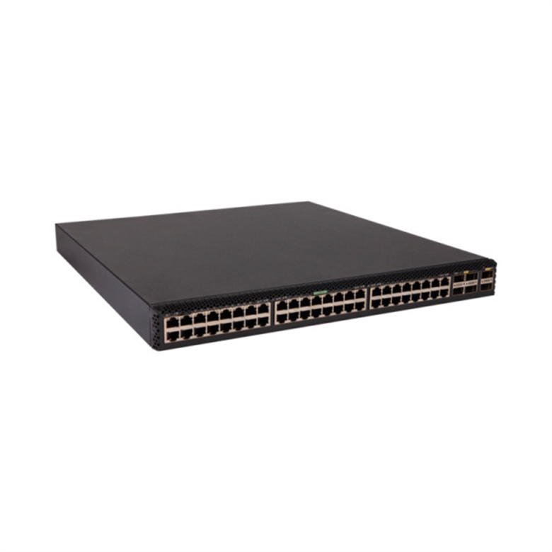 HPE Networking 48XGT 6QSFP JL586A 24 Ports 128 Gbps front side view