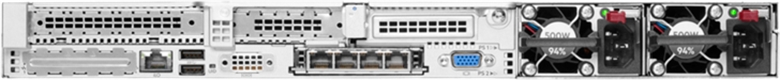 HPE ProLiant DL360 Gen10 Plus 4310 Vista Trasera