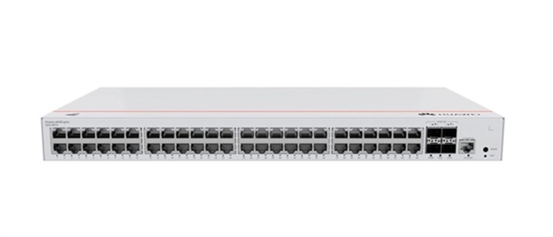 Huawei-eKitEngine-S220-48P4X-Switch-Administrable-Empresarial-Vista Frontal Angulada