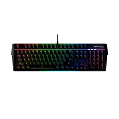 HyperX Alloy MKW100 - Teclado Gaming, Mecánico, Cableado, USB, RGB, Ingles, Negro