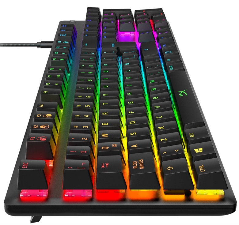 HyperX Alloy Origins Compact Gaming Keyboard Spanish Side View