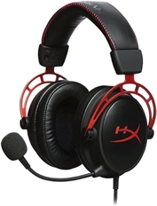 HyperX Cloud Alpha Pro - Headset, Estéreo, Circumaurales, Con cable, 3.5mm, 13Hz – 27kHz, Negro y Rojo