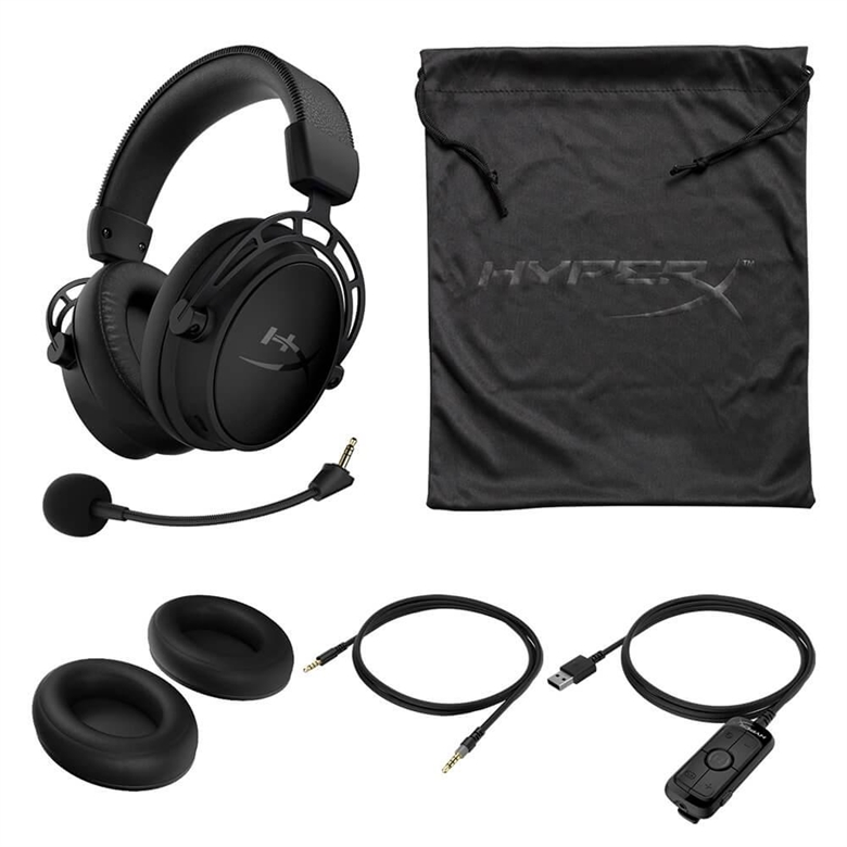 Headset HyperX Cloud Alpha S Negro Contenido del Paquete