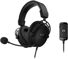 HyperX Cloud Alpha S - Headset, Estéreo, Circumaurales, Con cable, 3.5mm y USB (con Adaptador), 13Hz – 27kHz, Black