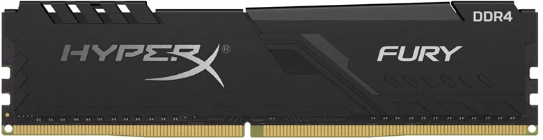 HyperX FURY Black RAM 3000MHz DDR4 DIMM Front View