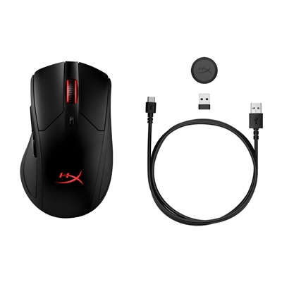 HyperX Pulsefire Dart Wireless Mouse With Accessories View