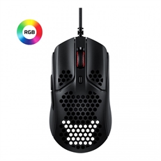 HyperX Pulsefire Haste - Mouse, Cable, USB, Óptico, 3200 dpi, Luces RGB, Negro