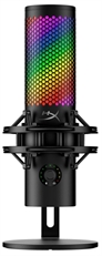 HyperX  QuadCast 2 S, Micrófono USB, 32-bit/192kHz, 100+ LEDs aRGB, 4 patrones polares, USB-C, Negro