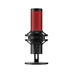 HyperX QuadCast 2  - Microphone, Black and Red, 14mm Condenser Capsule, Cardioid, Omnidirectional, Bidirectional, Stereo, USB-C, 3.5mm