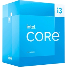 Intel Core i3-13100 - Procesador, Raptor Lake, 4 núcleos, 8 hilos, 3.40GHz, FCLGA1700, 60W