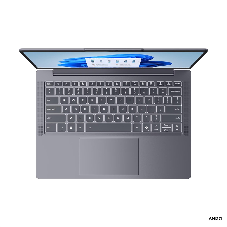 IdeaPad Slim 3 14ARP10 83K6005DLM Luna Gray Top View