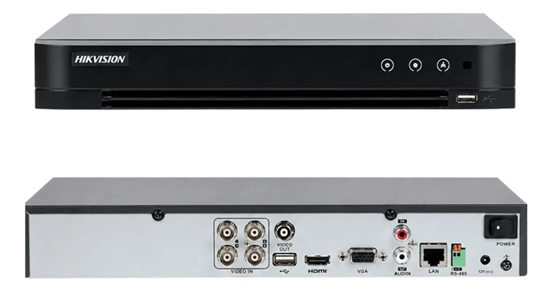 iDS7204HTHIM2XT 4-Channel AcuSense Digital Video Recorder-Back View