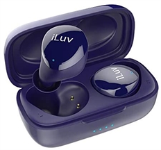 iLuv Bubble Gum True - Earbuds, Estéreo, En el Oido, Inalámbrico, Bluetooth, micro-USB(para cargar), Azul