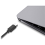iLuv ICB57BLK Cable USB Tipo-C Macho a Tipo-C Macho Vista Conectado a Laptop