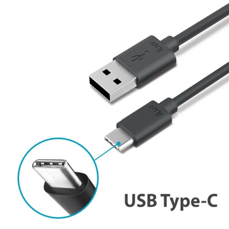 iLuv ICB58BK Cable USB Tipo C Macho to Tipo A Macho Vista Tipo C