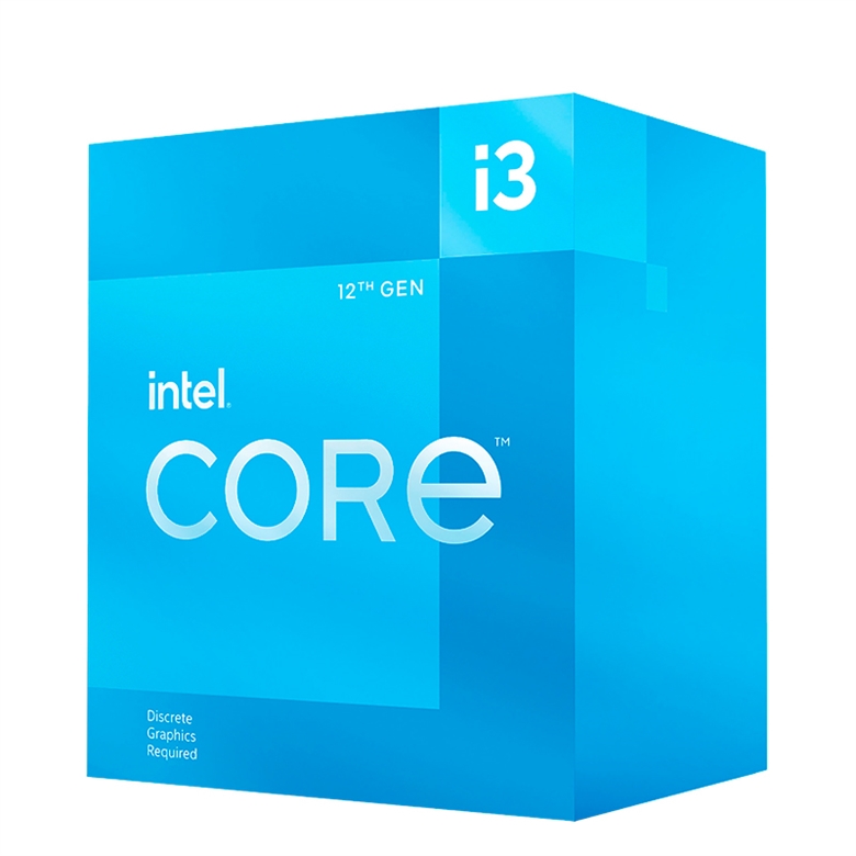 Intel Core i3-12100F BX8071512100F 4 Cores 8 Threads 330GHz front view