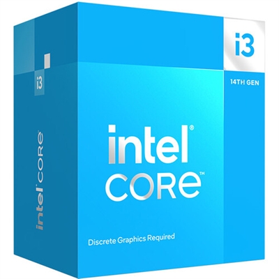 Intel Core i3-14100F BX8071514100F 4 Cores 8 Threads 35GHz front view