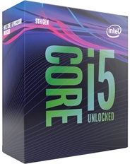 Intel Core i5-9600K - Processor, Coffee Lake, 6 Cores, 6 Threads, 3.7 GHz, LGA1151, 95W