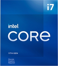 Intel Core i7-11700F  - Processor, Rocket Lake, 8 Cores, 16 Threads, 2.5GHz, FCLGA1200, 65W