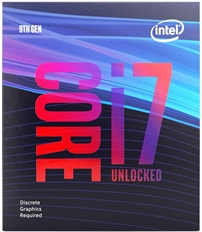 Intel Core i7-9700KF - Processor, Coffee Lake, 8 cores, 8 threads, 3.6GHz, LGA1151, 95W