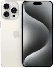 Apple iPhone 15 Pro Max - Celular, 512GB de almacenamiento, 8GB RAM, 6.7", Camara de 48PM, Doble SIM, Titanio Blanco