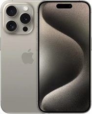Apple iPhone 15 Pro - Celular, 256GB de almacenamiento, 8GB RAM, 6.1", Camara de 48MP, Doble SIM, Titanio Natural