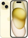 Apple iPhone 15 - Cell Phone, 128GB Storage, 6GB RAM, 6.1", 48MP Camera, Double SIM, Yellow