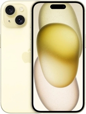Apple iPhone 15 - Celular, 128GB de Almacenamiento, 6GB RAM, 6.1", Cámara de 48MP, Doble SIM, Amarillo