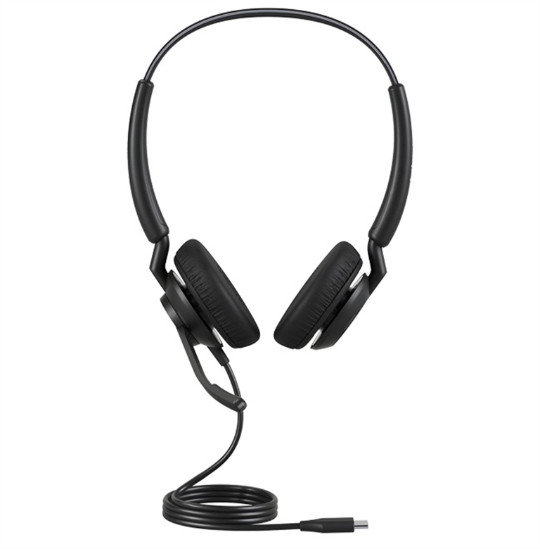 Audífonos de Diadema Digitales Jabra Engage 40 con Controlador Inline Link USB-C UC Estéreo-Vista Frontal