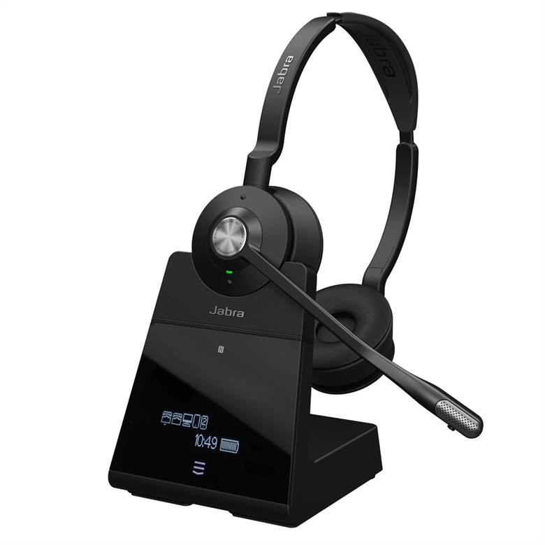 Jabra Engage 75 Stereo Headset With Base View