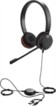 Jabra Evolve 20SE UC Stereo - Headset, Stereo, On-ear headband, with Microphone, Wired, USB, 150Hz - 7kHz, Black