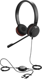 Jabra Evolve 20SE UC Stereo - Headset, Estéreo, Supraaurales, con Micrófono, Con Cable, USB, 150Hz - 7kHz, Negro
