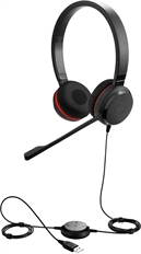 Jabra Evolve 30 II MS stereo - Headset, Estéreo, Supraaurales, Con Cable, USB-A, 150Hz-7kHz, Negro