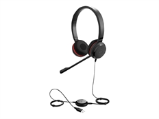 Jabra Evolve 30 II MS stereo - Headset, Stereo, Headband, Wired, USB, 150Hz-7kHz, Black