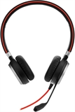 Jabra Evolve 40 MS Stereo - Headset, Estereo, Supraaurales, Con cable, 3.5mm con Adaptador USB, 20Hz-20KHz, Negro