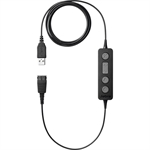 Jabra Link 260  - Cable de Audio, Adaptador, USB a QD, Negro