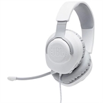 JBL Quantum 100 - Headset, Stereo, Over-ear Headband, Wired, 20-20000 Hz, White