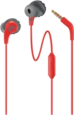 JBL Endurance RUN - Auriculares, Estéreo, En el Oido, Con cable, 3.5mm, 20Hz – 20kHz, Rojo