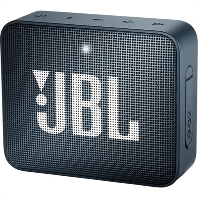 JBL GO 2 Navy Blue Wireless Speaker Front View