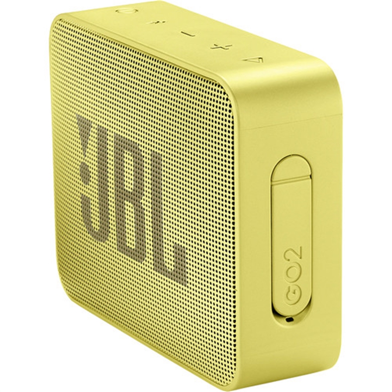 JBL GO 2 Yellow Wireless Speaker Side View