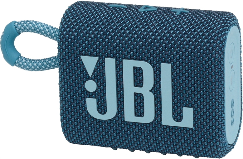 JBL Go 3 - Portable Wireless Speaker blue side view