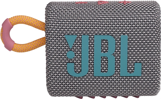 JBL Go 3 - Portable Wireless Speaker gray front view