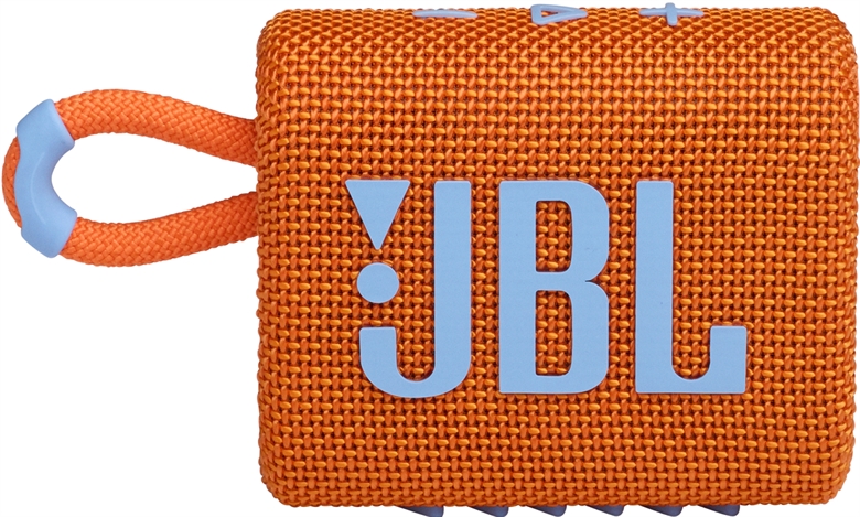 JBL Go 3 - Portable Wireless Speaker orange front view rusted