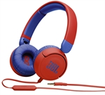 JBL JR310 - Headset, Stereo, On-ear headband, Wired, 3.5mm, 20 Hz - 20 kHz, Red