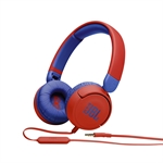 JBL Jr310 - Headset, Estéreo, Circumaurales, Con Cable, 3.5mm, 20Hz-20KHz, Rojo y Azul